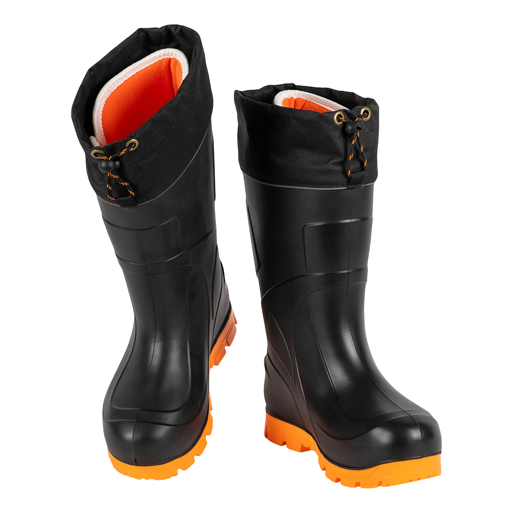 Сапоги KAURY PRESIDENT ЭВА (подошва ПУ, с манжетой, утепленные, PW черно-орнанжевый) р. 41/42. Фото №4