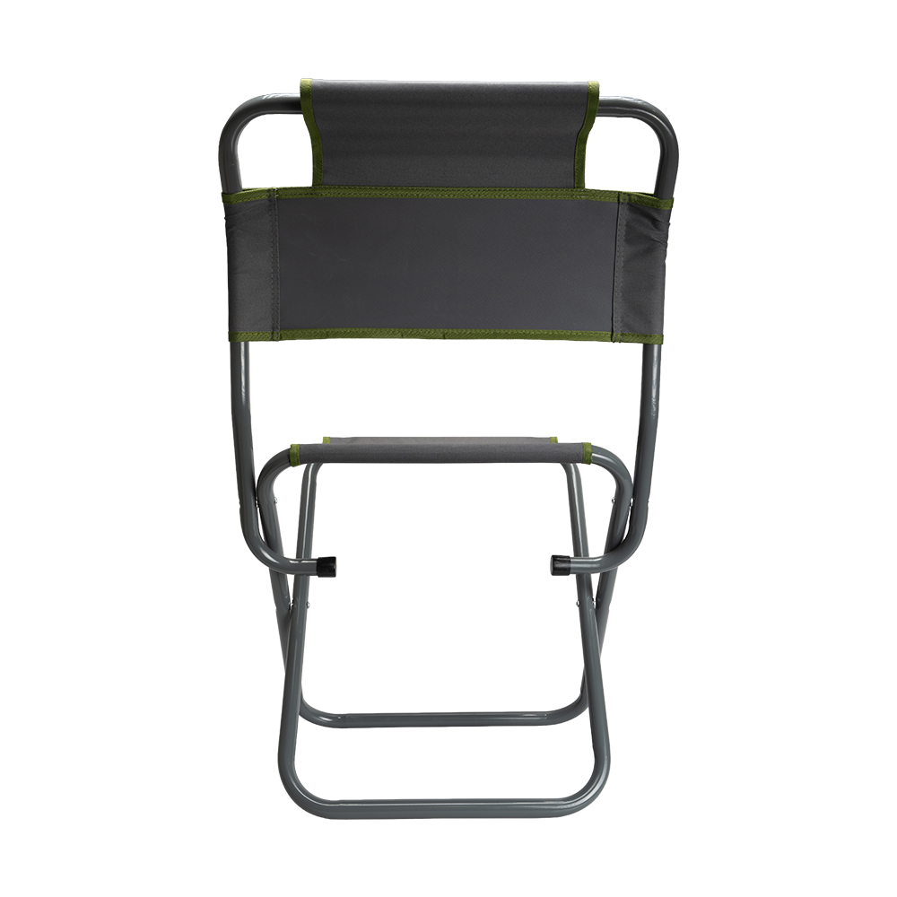 Стул туристический со спинкой СР-450.22c (ст.труба д22) серо-зеленый (T-N-TC-450.22s-GR) NISUS (Тонар). Фото №5
