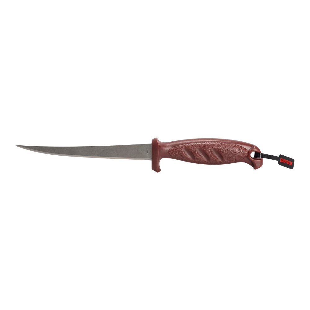 Нож филейный Rapala (лезвие 15 см, красная рукоятка, без чехла) (10130202/070415/0006787, КИТАЙ). Фото №2
