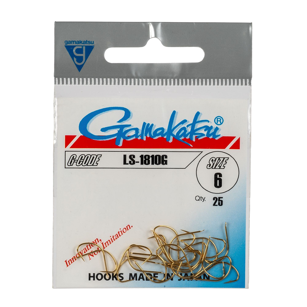 Крючок Gamakatsu Hook LS-1810G Gold №06. Фото №1