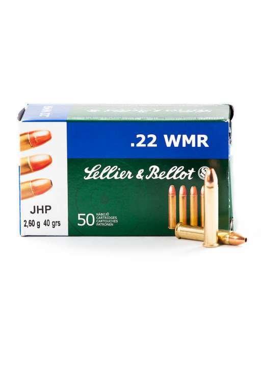 Патрон нарезной SELLER&BELLOT калибр 22 WMR JHP SB 2,6гр. (в пачке 50 шт.). Фото №2