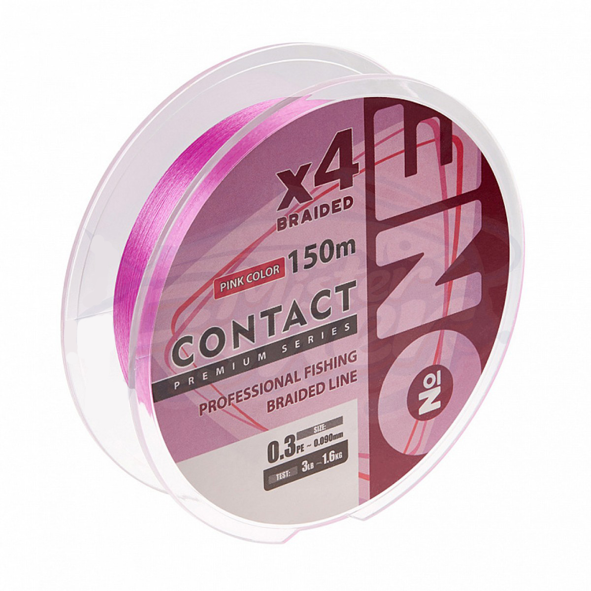 Плетеная леска №ONE CONTACT Х4-150 (pink) 0.4PE