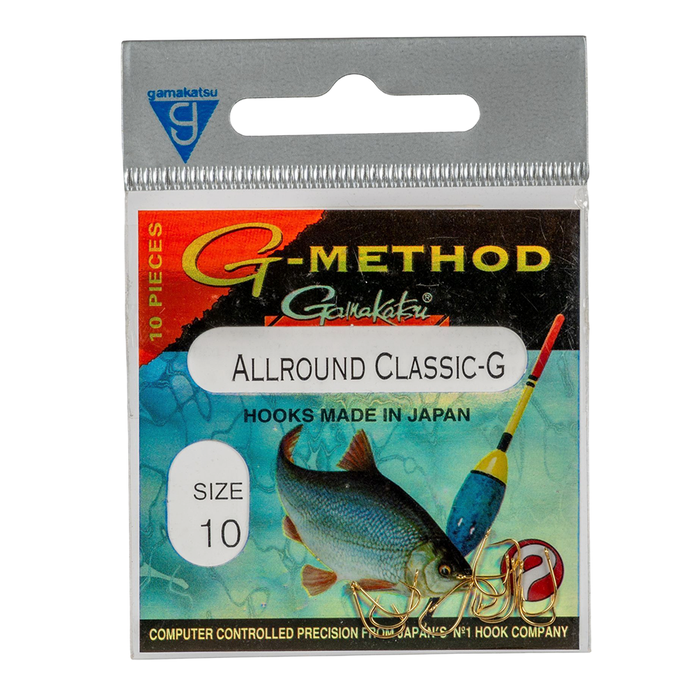 Крючок Gamakatsu G-Method Allround Hooks Gold №10. Фото №1