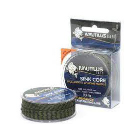 Лидкор Nautilus Sink Core Camo Green 45lb 10м + needle. Фото №1