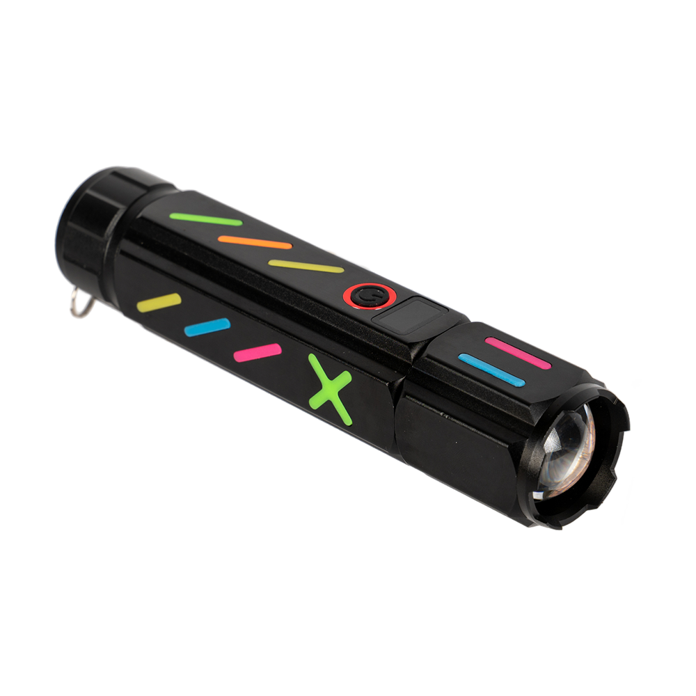 Фонарь ручной (аккум.26650, индикатор заряда, Type-C, PowerBank, стеклобой). Фото №8