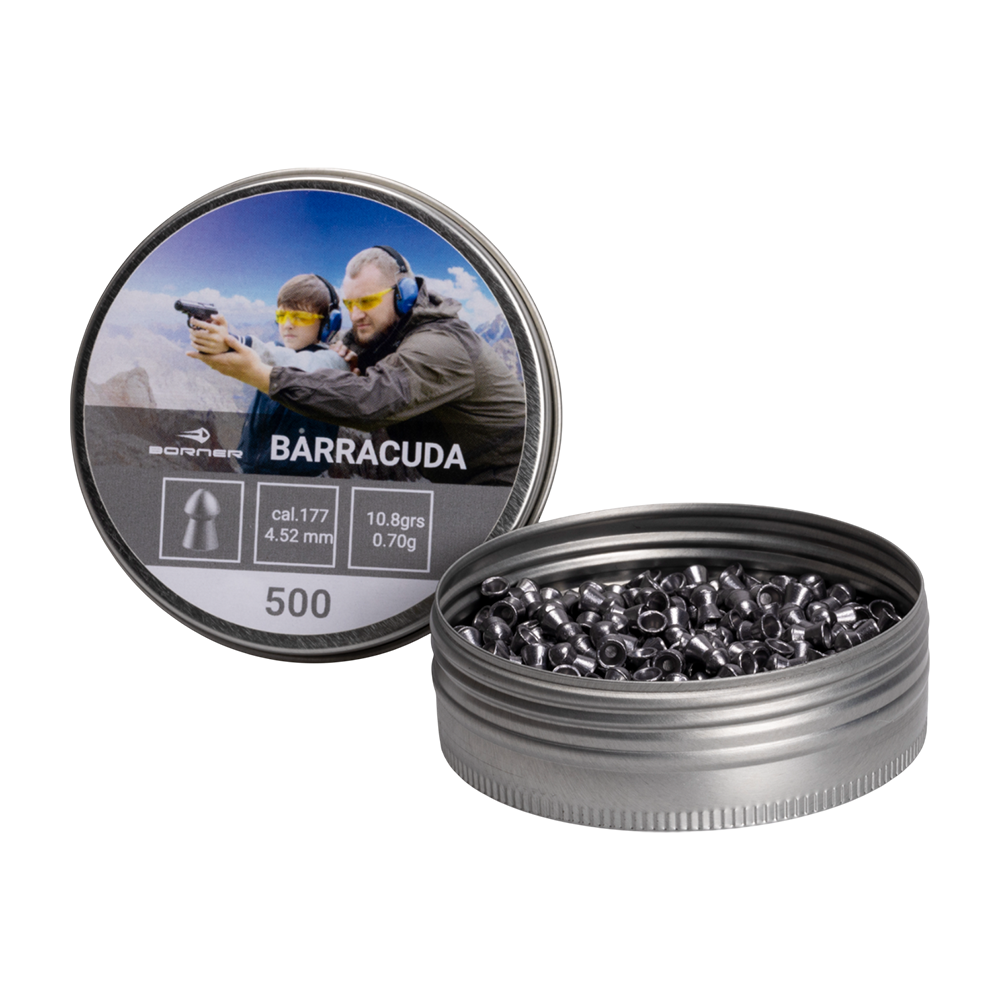 Пуля пневматическая Borner "Barracuda",  4,5 (500 шт.) 0,70гр. (30 шт в коробке). Фото №2