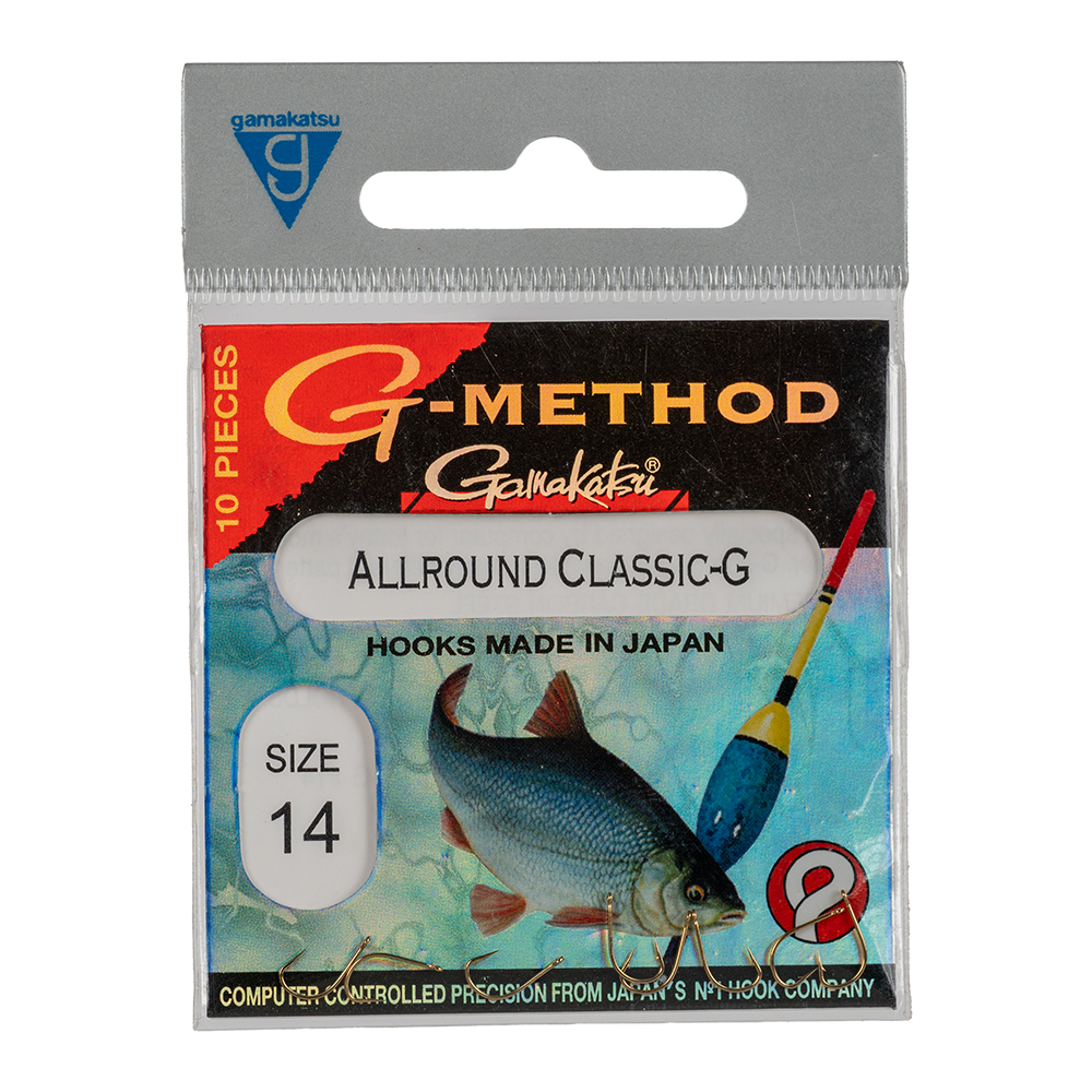 Крючок Gamakatsu G-Method Allround Hooks Gold №14. Фото №1