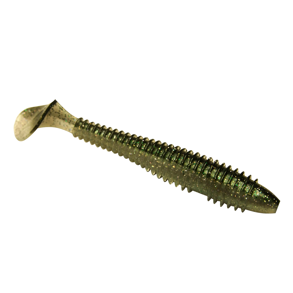 Виброхвост Esox Swinky Fat 5.5" 140мм, (3шт. упак.), цвет DC001. Фото №2