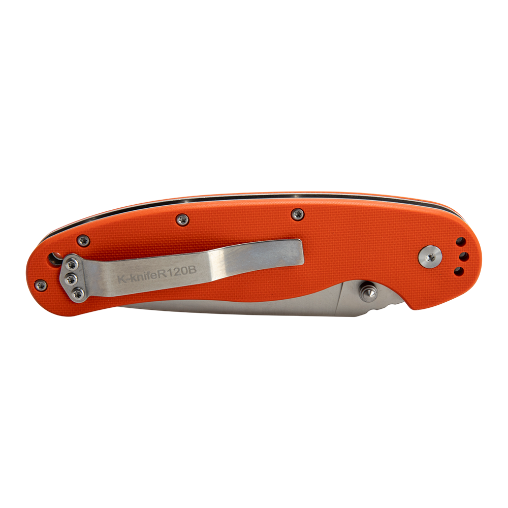 Нож складной Kranch R-120B, клинок AUS8, рукоять G10 red. Фото №2