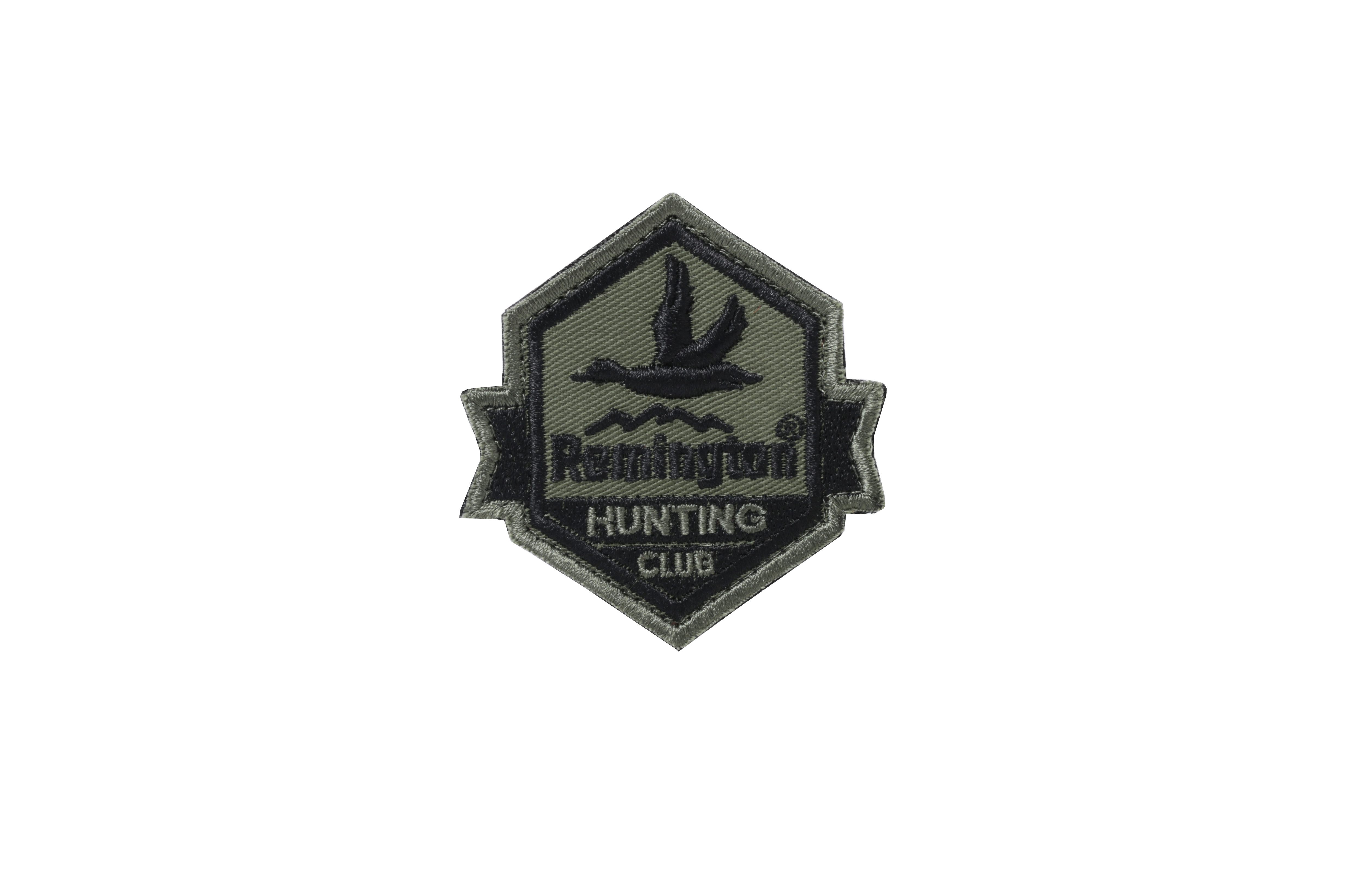 Шеврон REMINGTON HUNTING CLUB ORIGINAL (Green/black, 6*6 cm)