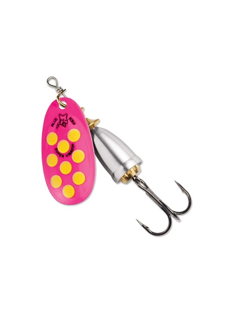 Блесна вращающаяся Blue Fox Vibrax Hot Pepper №6, 18гр, цвет (FPY) розовый/желтый