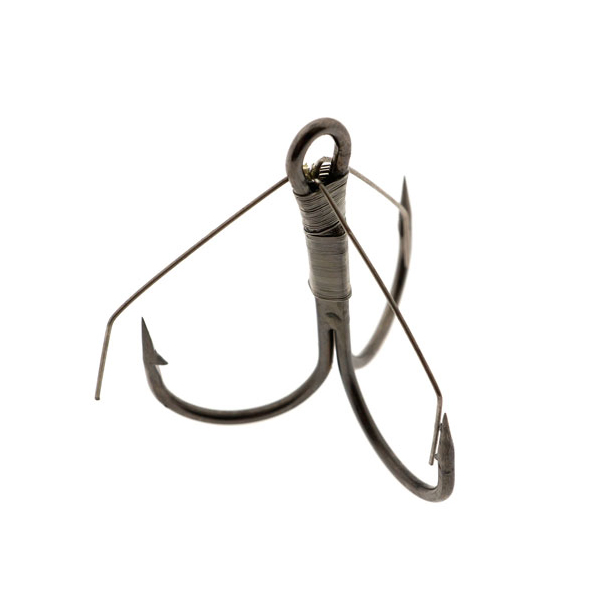 Крючок-тройник незацепляйка Weedless R-Treble BN №1 L-27mm W-25mm Kosadaka (уп.25шт.). Фото №1