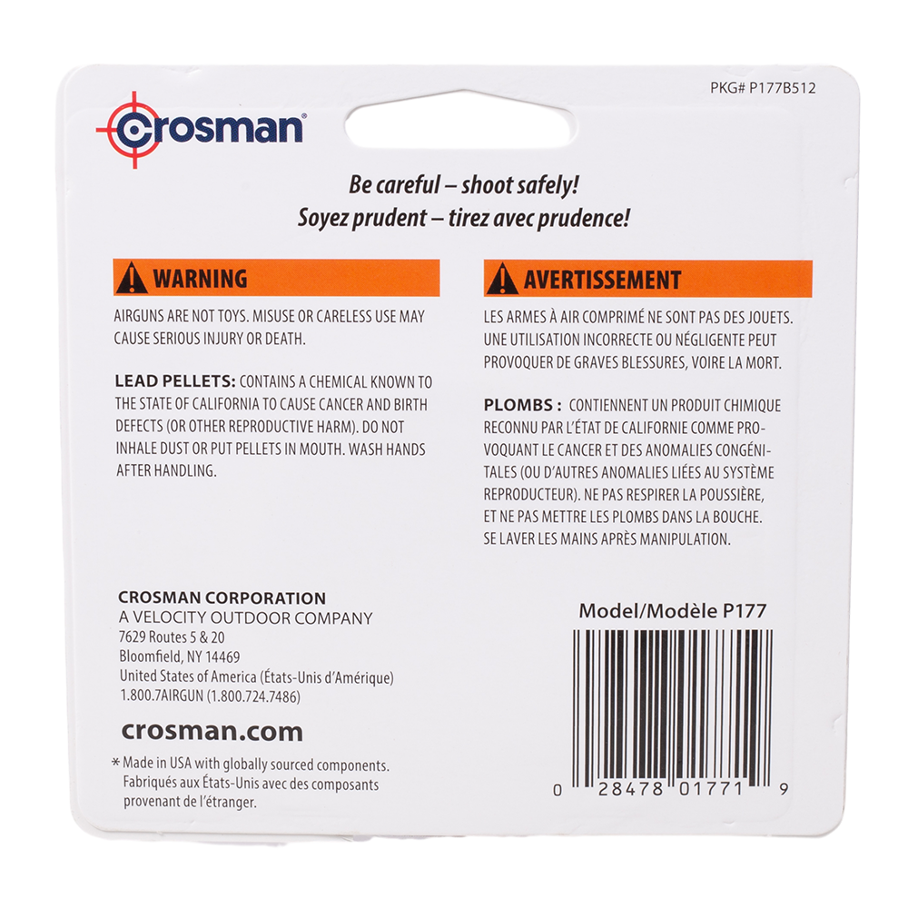 Пуля пневматическая "Crosman Pointed", 4,5 мм., 7,4 гран ( 250 шт.) (12 в упаковке). Фото №2 Пуля пневматическая "Crosman Pointed", 4,5 мм., 7,4 гран ( 250 шт.) (12 в упаковке). Фото №2