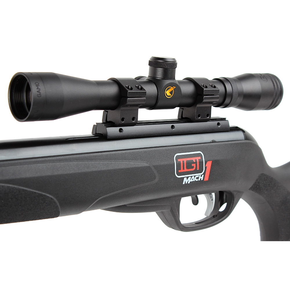Винтовка пневматическая GAMO Black Bull IGT (переломка, черный пластик, прицел 4x32, 3Дж.), калибр 4,5 мм. Фото №5