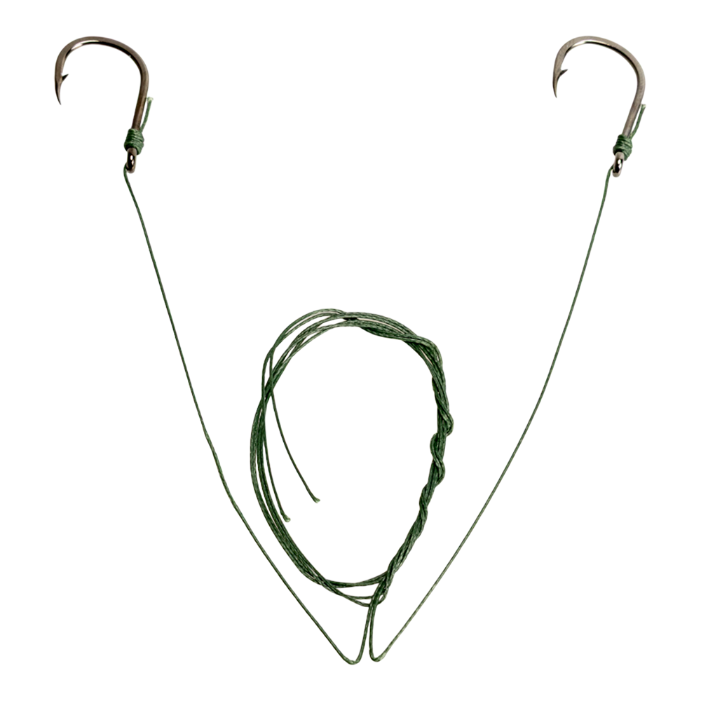 Поводок сомовый (кевлар) 65кг., кр №3/0, 45см (2шт/уп). Фото №2