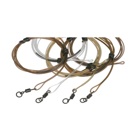 Поводок Korda Safe Zone Kamo Leader Ring Swivel Silt KSZ38. Фото №1