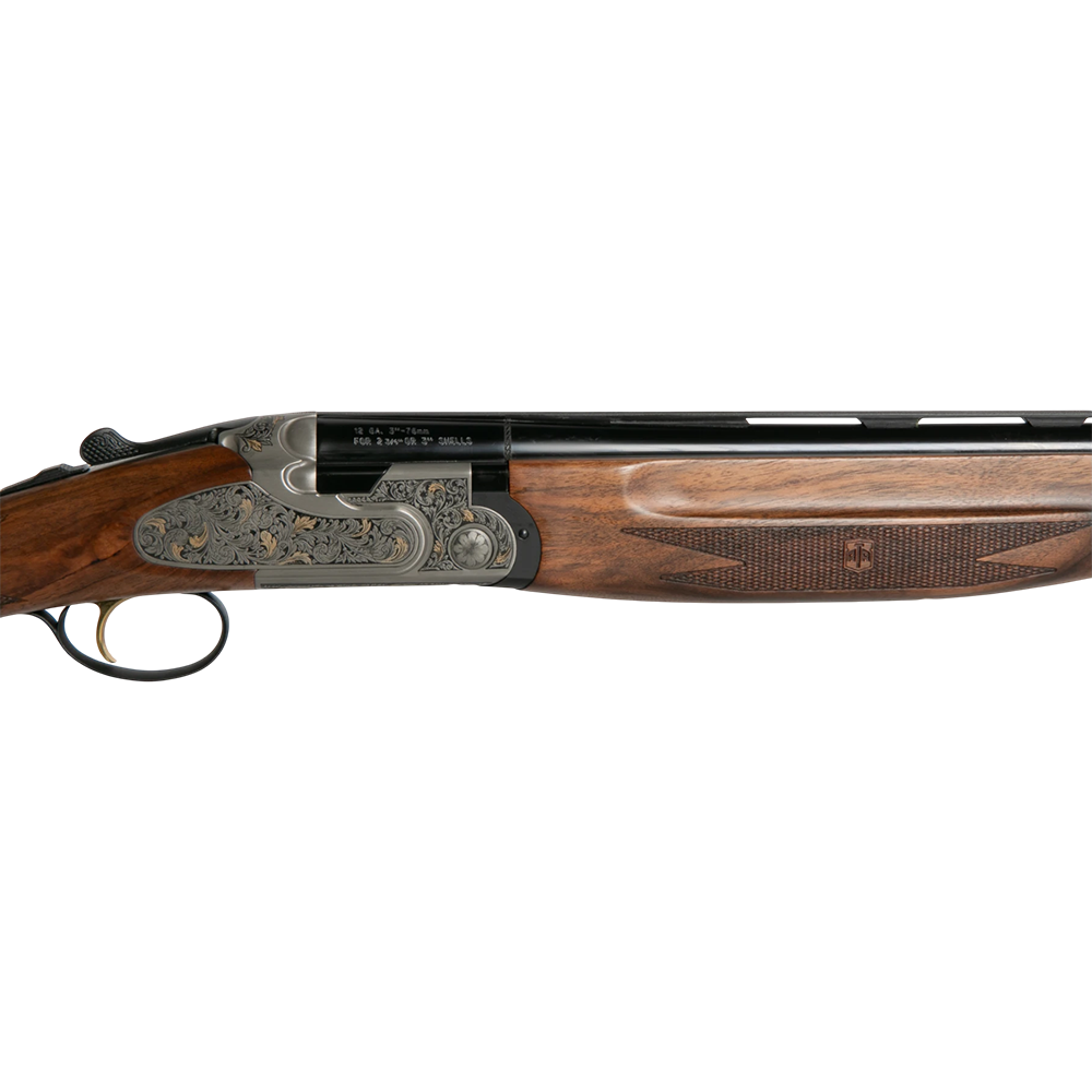 Ружье ATA SP Avangarde White (сталь, светлая колодка с цветоч.гравир), 12/76,660мм,орех класс 2,кейс. Фото №4
