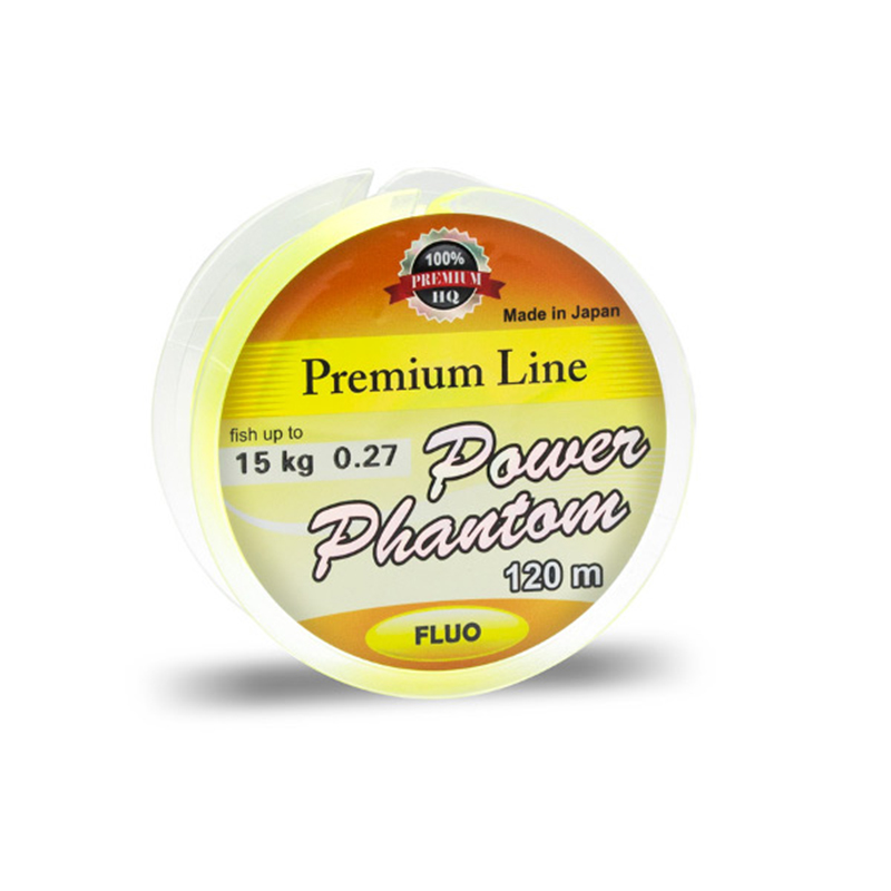 Леска Power Phantom FLUO 120m 0,37mm. Фото №2