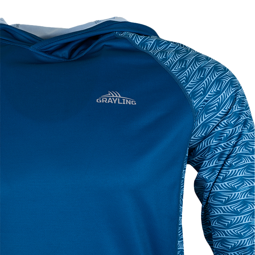 Лонгслив с капюшоном GRAYLING "Sargan" (волны) р. XXL. Фото №2