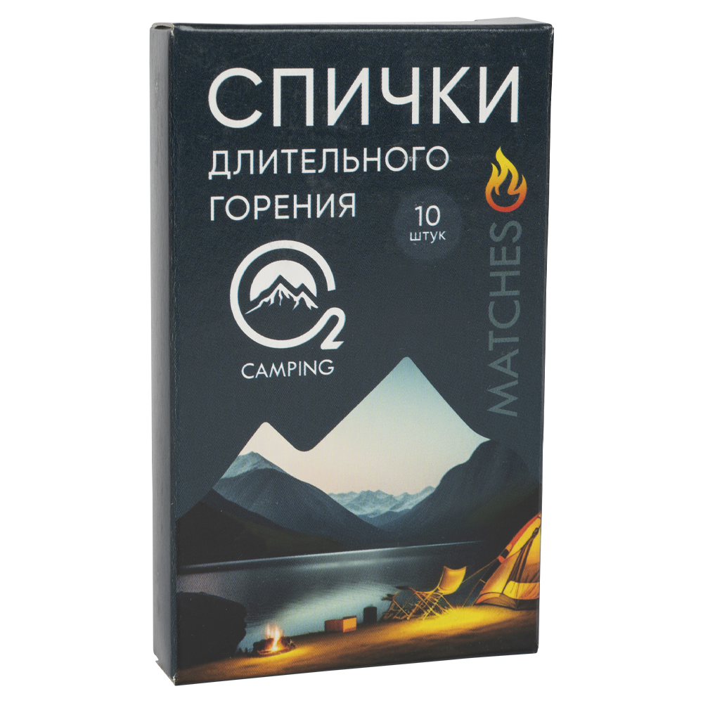 Спички O2 Camping company длительного горения (для туриста) 10 шт. Фото №1