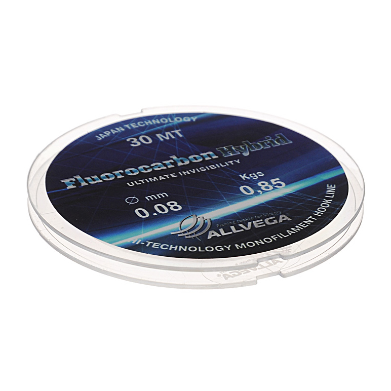 Леска ALLVEGA "FLUOROCARBON Hybrid" 0.09мм (30м). Фото №1