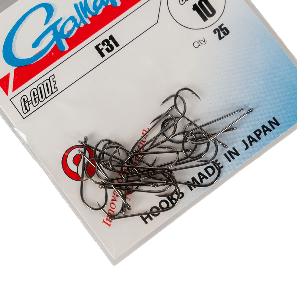 Крючок GAMAKATSU Hook F31 Black №10. Фото №2