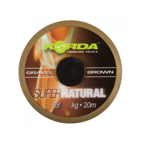 Поводковый материал Korda SuperNatural Gravel Brown 25lb KSNB25. Фото №2