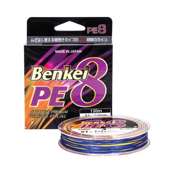 Шнур плетеный Benkei PE8 0.262/130м 19,4кг 6 Color. Фото №2