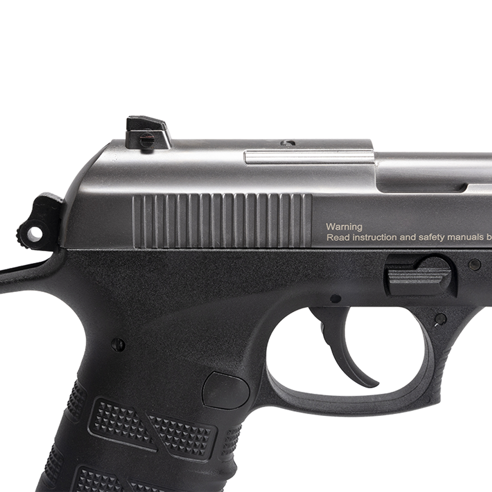 Пистолет пневматический EKOL ES P92 B FUME, (никель) (Blowback) калибр 4,5 мм, 3 Дж. Фото №2