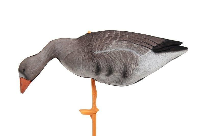 Муляж гусь белолобый кормящийся (флокированый)