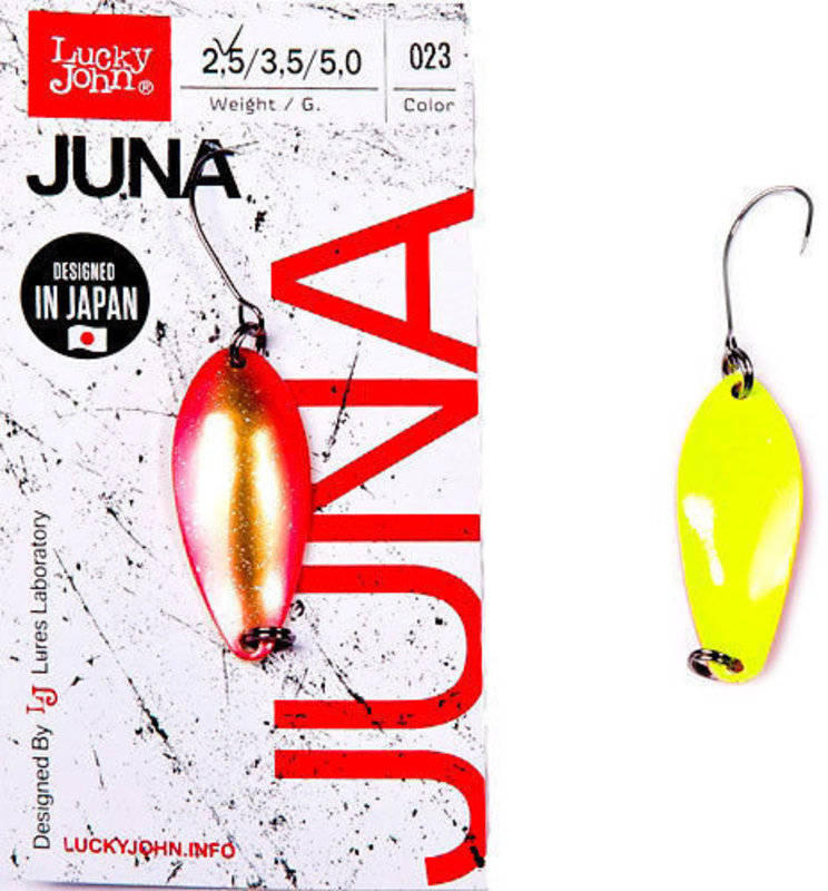 Блесна колеблющаяся Lucky John Juna 30мм, 2,5гр, цвет (023). Фото №2