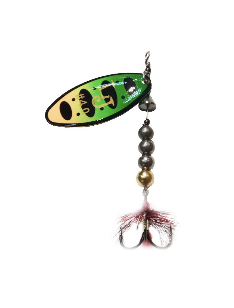 Блесна вращающаяся Lucky John Shelt Blade Tungsten Body №4, 20гр, цвет (008). Фото №1