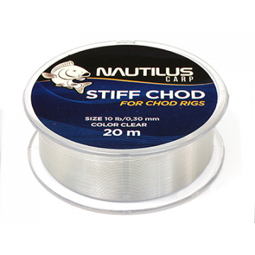 Поводковый материал Nautilus Stiff Chod 20lb 20м Clear. Фото №1