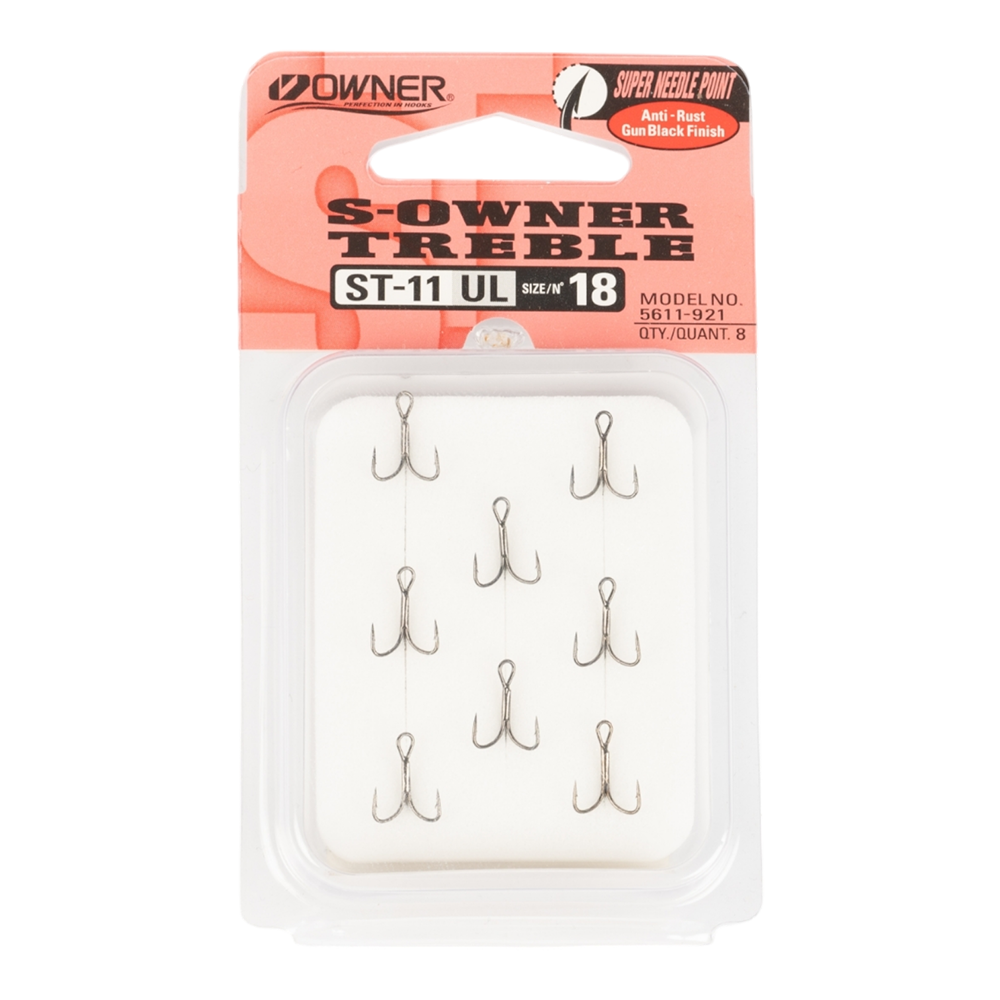 Крючок тройной Owner ST-11BC №18 (8шт). Фото №1