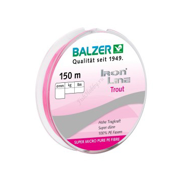 Шнур BALZER Iron Line 8Х Trout Pink 0,04 мм 150 м. Фото №2