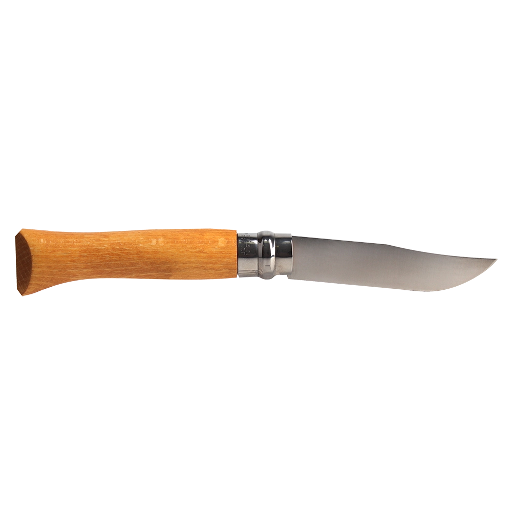 Нож "Opinel" virobloc n 9, углеродистая сталь, бук. Фото №4