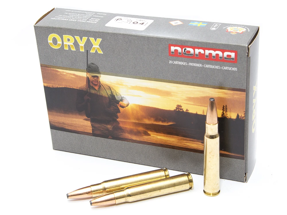 Патрон нарезной NORMA калибр 8x57 JS Oryx 12,7 гр. 196 grn. (в пачке 20 шт.). Фото №1
