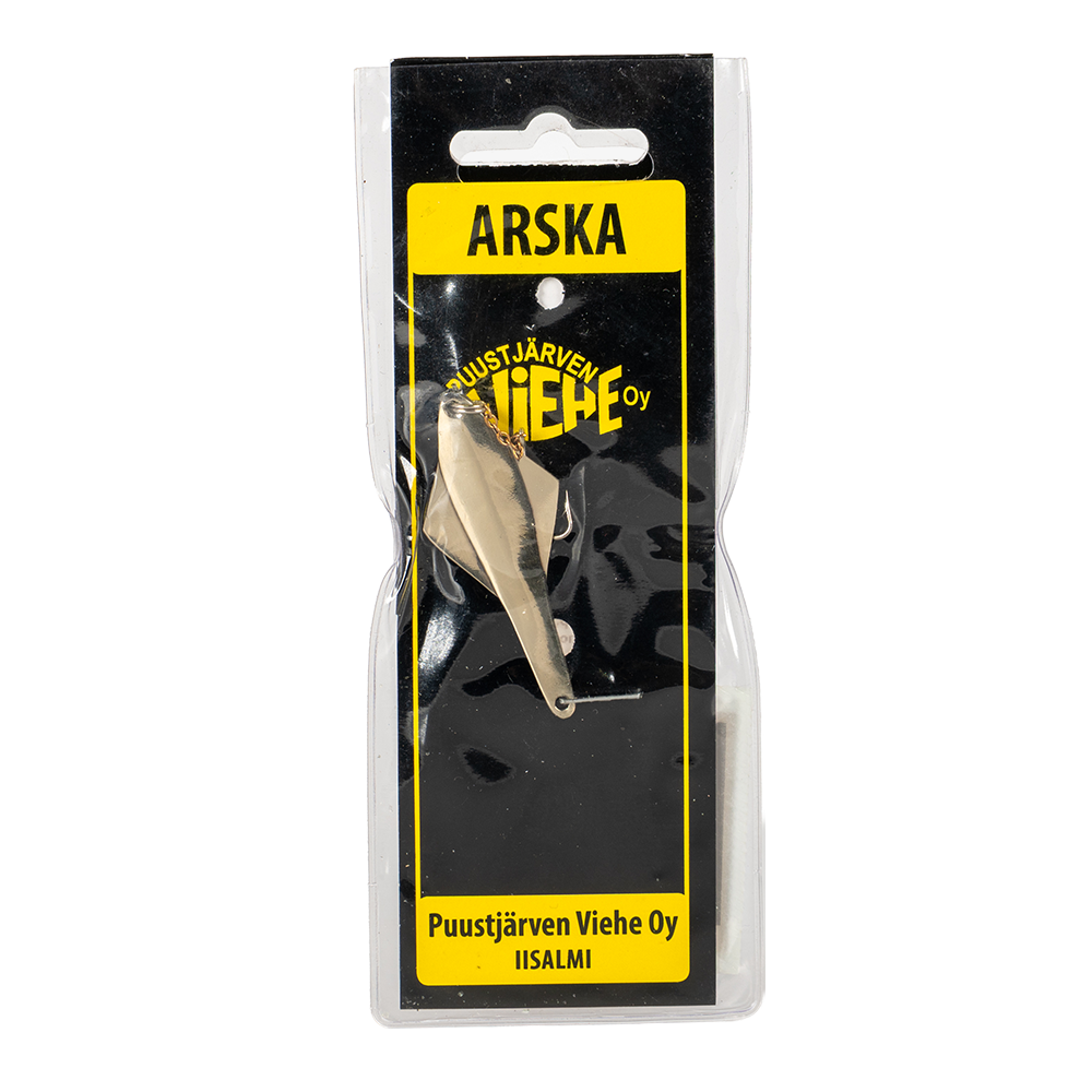 Блесна Puustjarven Arska 55мм, 10гр, цвет (Hop/Mes) цепочка-крючок. Фото №1