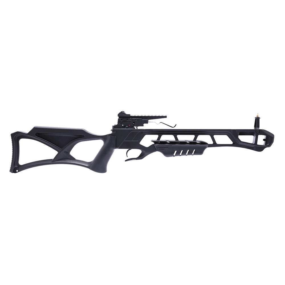 Арбалет рекурсивный Man Kung XB23, black, 4 стрелы, натяжитель, прицел, ремень, кивер. Фото №2