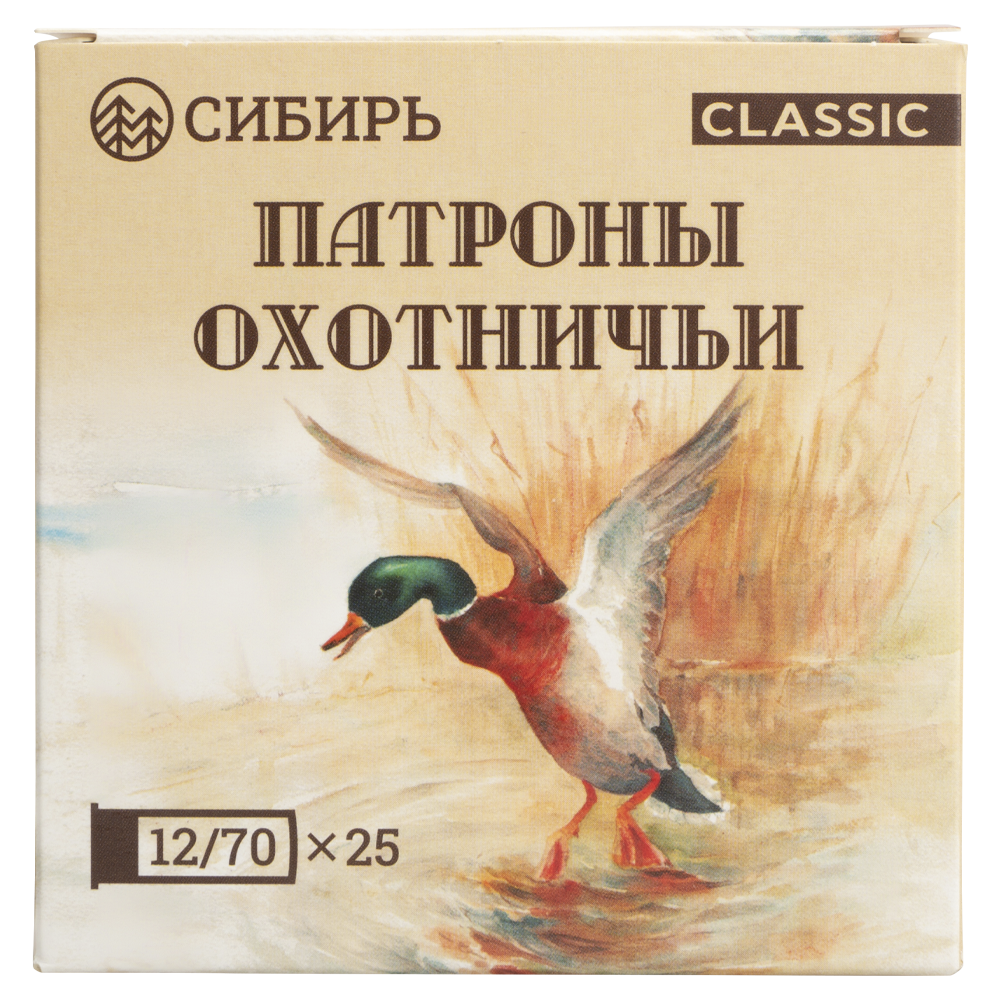 Патрон СИБИРЬ 12/70 охотничий дробовой 32г №4 (CX-2000) (пачка 25 шт) (в коробке 250шт). Фото №5