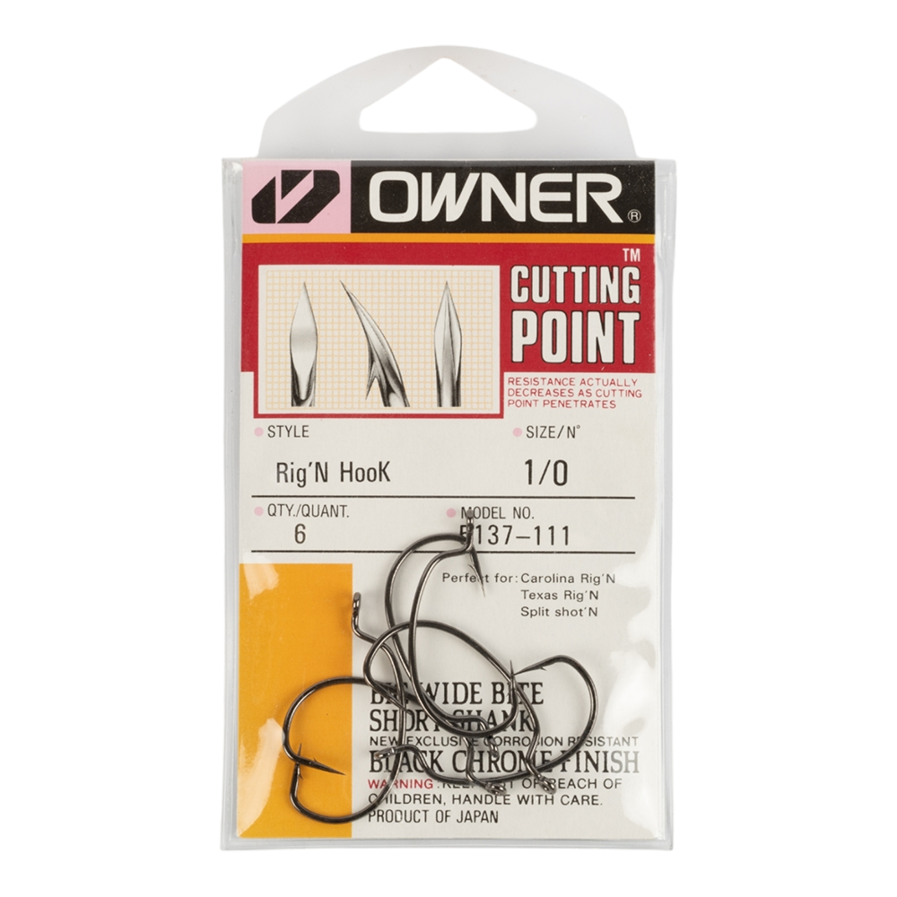 Крючок Owner № 5137-111 (B-51) №1/0 (6шт.). Фото №1 Крючок Owner № 5137-111 (B-51) №1/0 (6шт.). Фото №1
