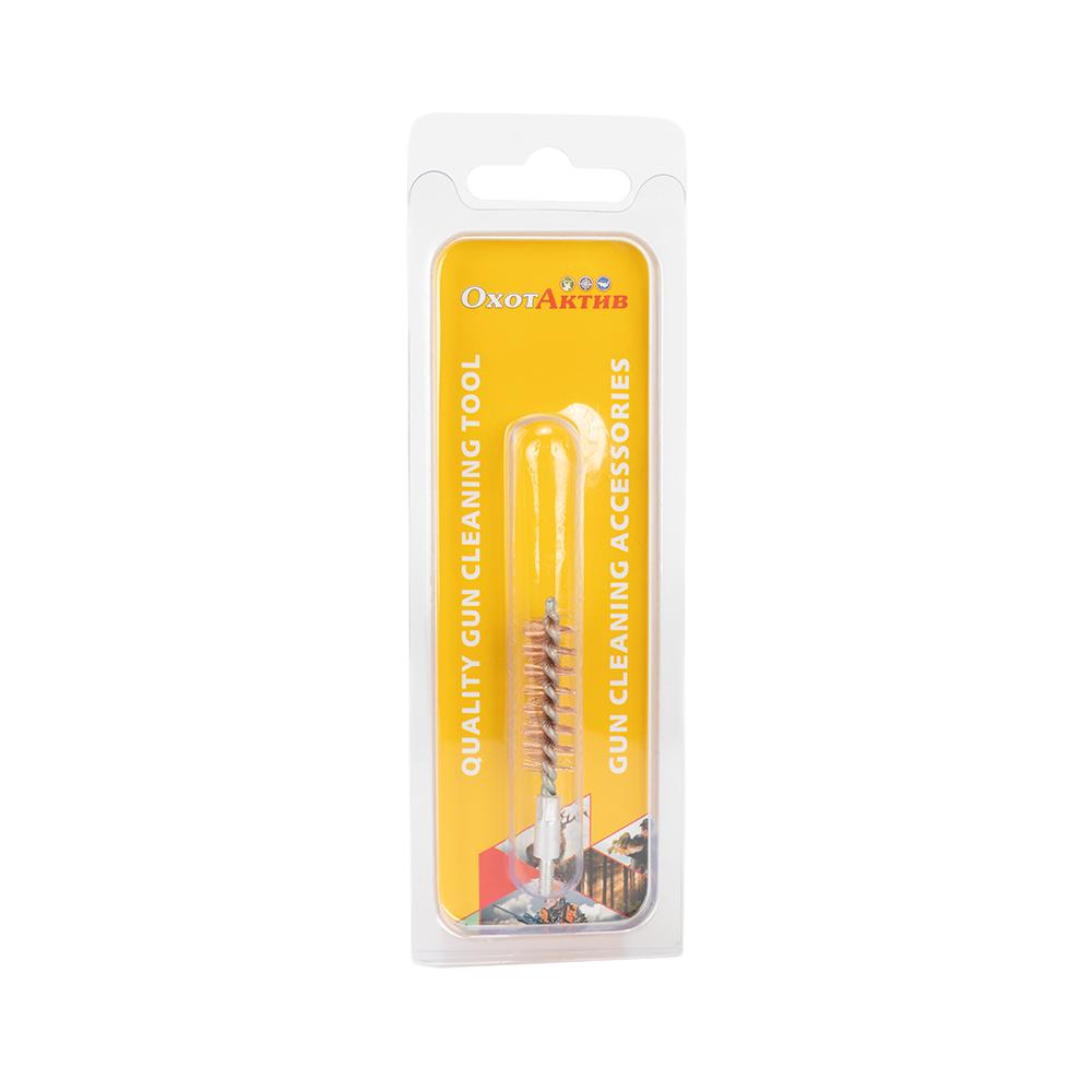 Ерш для чистки оружия ОхотАктив калибр 9 бронозовый. Фото №1