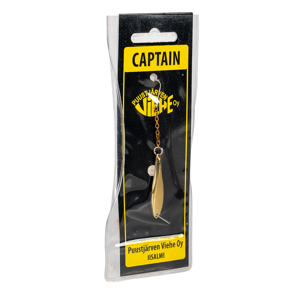 Блесна Puustjarven Captain 38мм, 5гр, цвет (Hop/Mes) цепочка-крючок. Фото №2