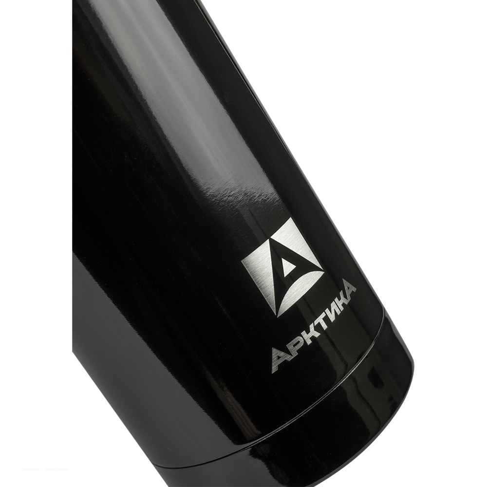 Термос "Арктика", бытовой вакуумный (для напитков) ,1000 мл, (чёрный оникс, глянцевый). Фото №4