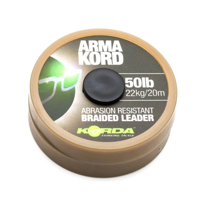 Плетеный лидер Korda Arma Kord Sub Brown 50lb 20м KARM50. Фото №1