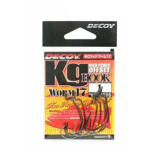Крючок Decoy офсетный Worm 17 #3/0 (7 шт.). Фото №2