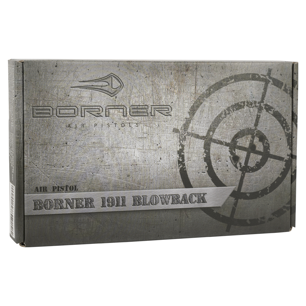 Пистолет пневматический BORNER 1911 Blowback калибр 4,5 мм/Bbs. Фото №7