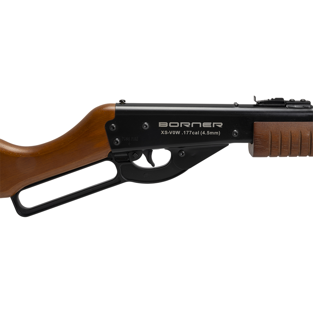 Винтовка пневм. Borner Lever Action (скоба Генри, дерево, XS-V0W02) кал. 4.5 мм, 3 Дж.. Фото №4