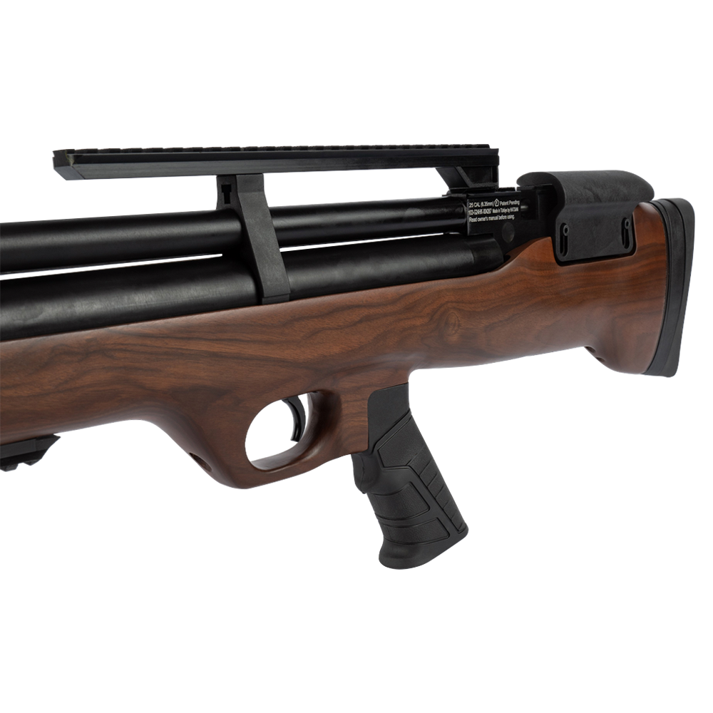 Винтовка пневматическая Hatsan FLASHPUP QE, калибр 6.35, 3 Дж (РСР, дерево). Фото №6