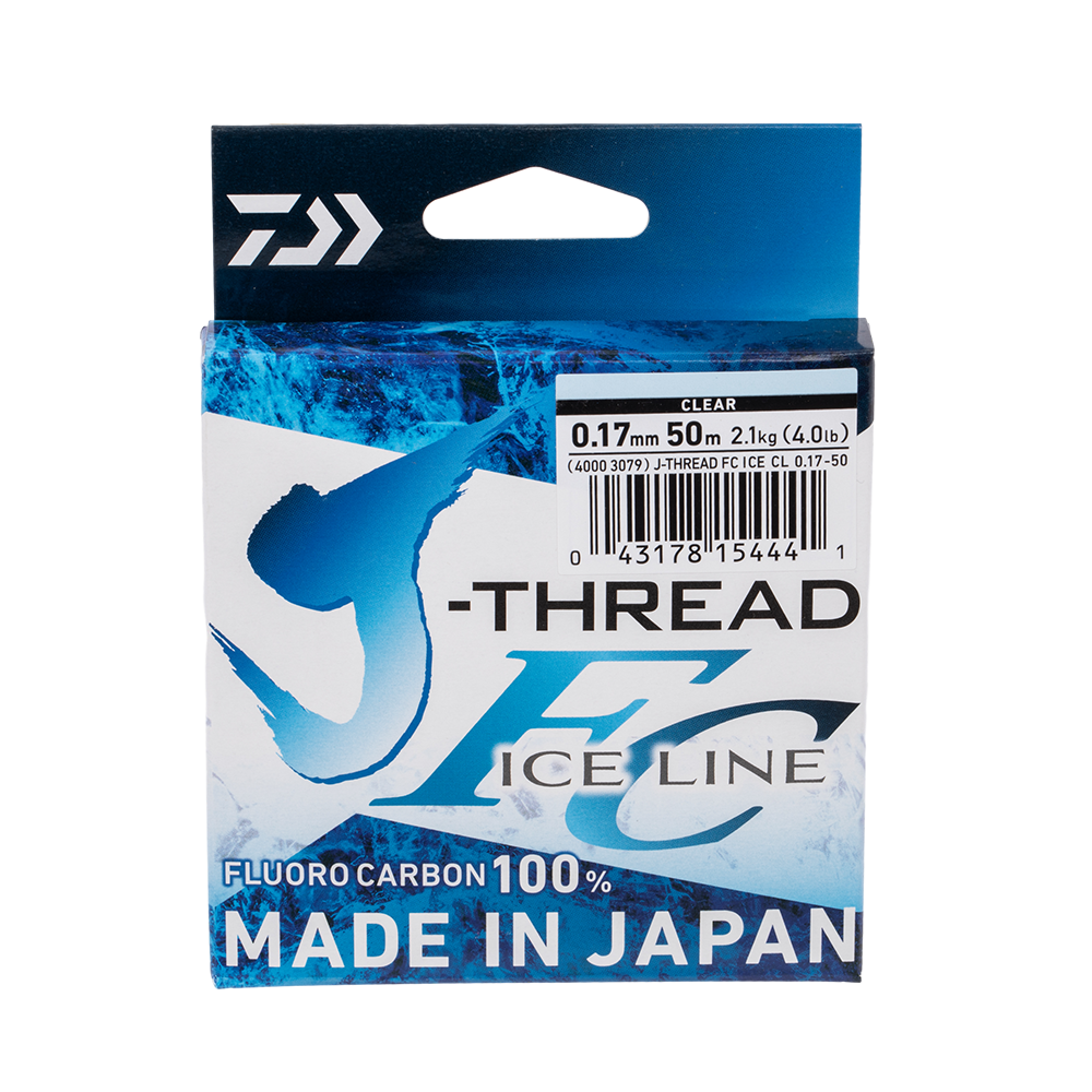Леска Daiwa J-THREAD FC ICE LINE 0.17mm-50m. Фото №1